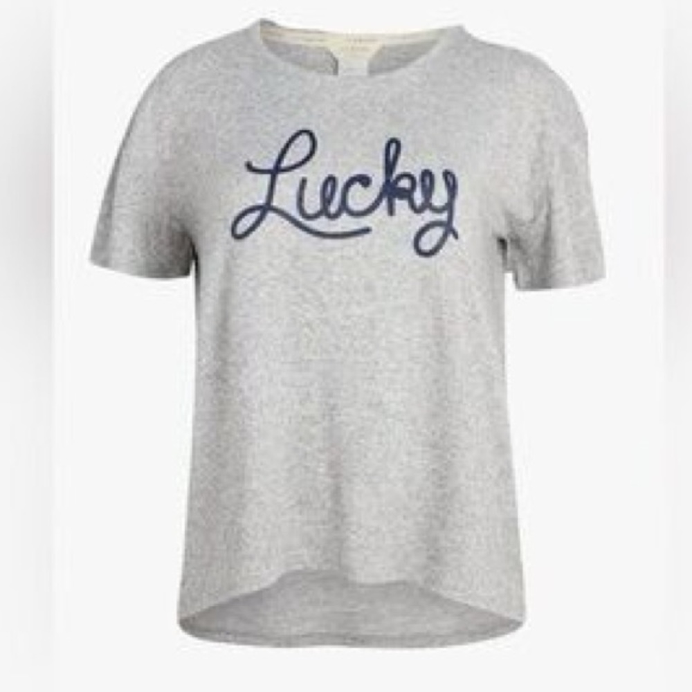Lucky Brand Women's Gray Stretch T-Shirt 🤍